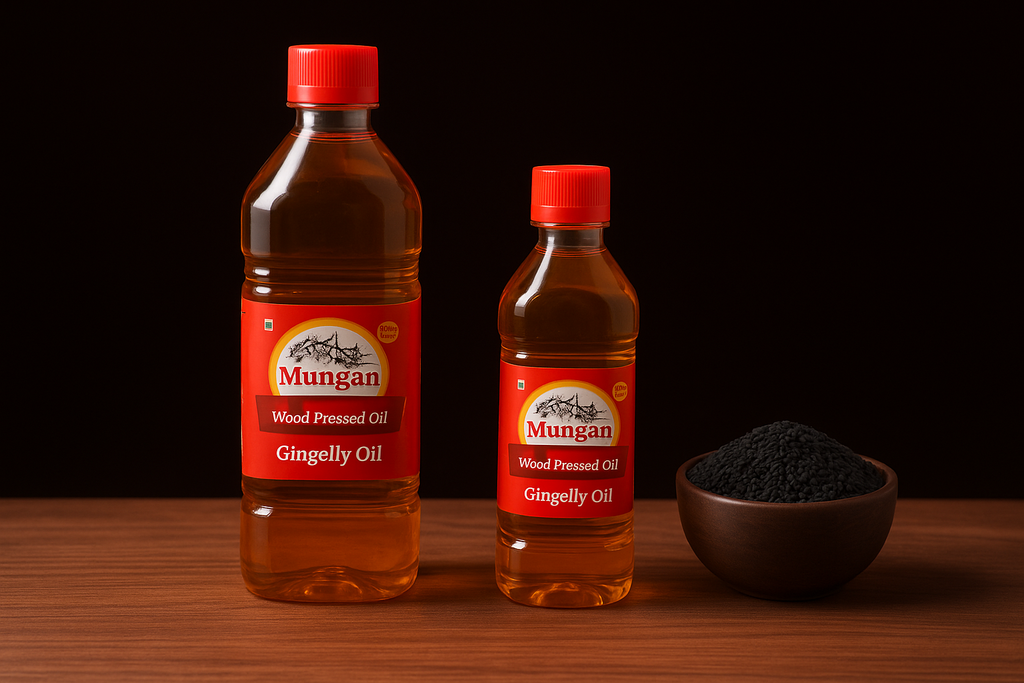 Heaven Birds Cold Pressed Sesame Oil | 100% Pure Wooden Chekku Gingelly Oil for Cooking, Oil Pulling, Skin & Hair Care | Natural & Chemical Free