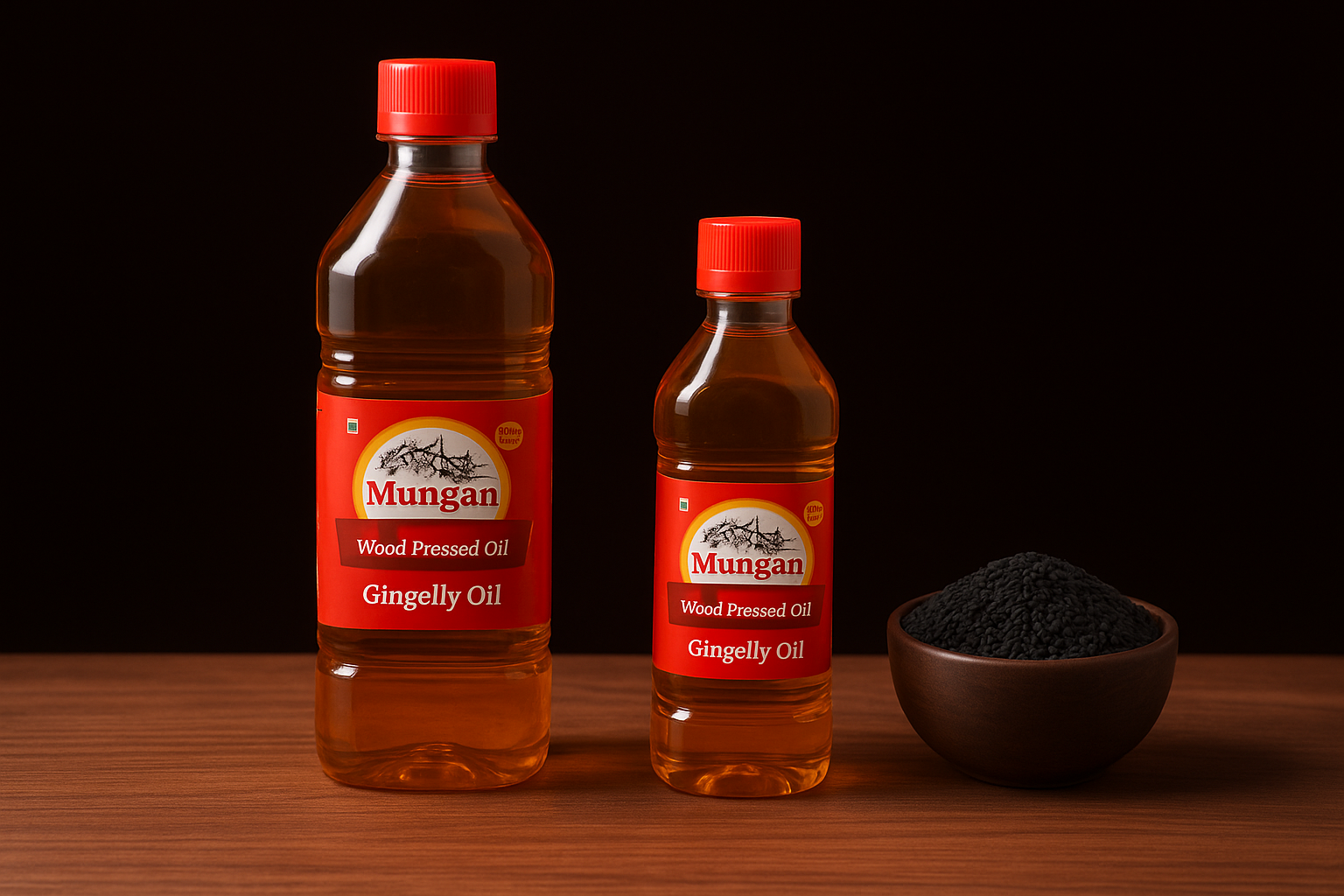 Heaven Birds Cold Pressed Sesame Oil | 100% Pure Wooden Chekku Gingelly Oil for Cooking, Oil Pulling, Skin & Hair Care | Natural & Chemical Free